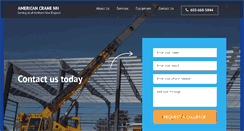 Desktop Screenshot of americancranenh.com