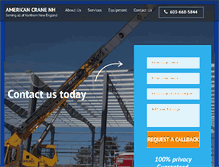 Tablet Screenshot of americancranenh.com